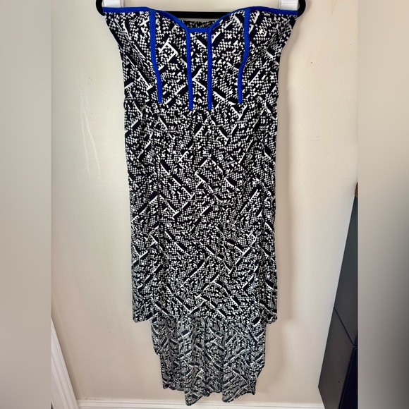 Strapless Hi Low Maxi Dress - Picture 2 of 5